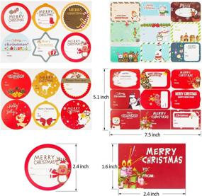 img 2 attached to 🎄 HongyiTime 144 шт. Рождественский стикер: празднуйте праздники с 36 праздничными дизайнами!