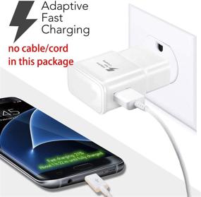 img 1 attached to 🔌 Samsung Adaptive Fast Charging Wall Charger Adapter [4-Pack] - Power Adapter Charging Block for Samsung Galaxy S10 S9 S8 S7 S6 Note 8 9, iPhone, LG, HTC, and More (White)