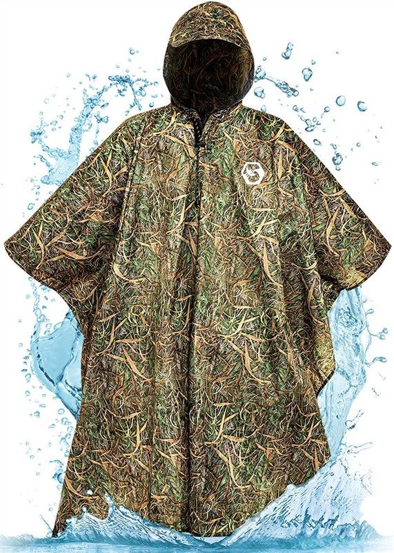 foxelli hooded rain poncho lightweight occupational health & safety products in emergency response equipment 로고