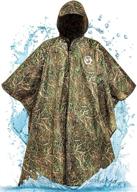 foxelli lightweight hooded rain poncho: ultimate occupational health & safety gear in emergency response equipment logo