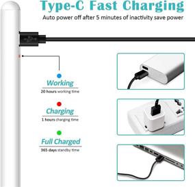 img 1 attached to Granarbol Stylus Pen: Rechargeable 🖊️ Active Fine Point Digital Stylist for iPad/iPhone/Tablets