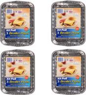 тяжелые противень hefty ez foil miracle с абсорбцией жира - упаковка из 4 шт (11-1/4" x 8" x 1") логотип