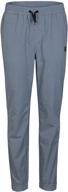 👖 premium quality boys' khaki woven jogger pants by hurley - stylish and comfy logo