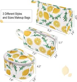 img 3 attached to 🍋 Lemon 3PCS Makeup Cosmetic Toiletry Organizer: The Perfect Solution for Organizing Your Beauty Essentials