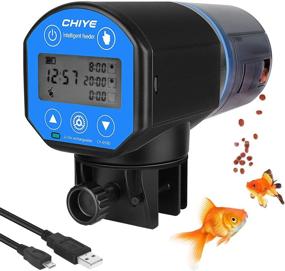 img 4 attached to Lukovee Automatic Fish Feeder: USB Rechargeable Timer with Large Capacity for Vacation - Moisture-Proof Food Dispenser for Aquariums and Fish Tanks
