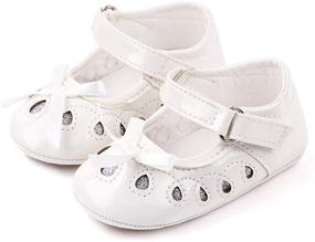 img 3 attached to 👟 Stylish and Safe: HsdsBebe Anti Skid Toddler Princess Sneakers for Girls' Shoes
