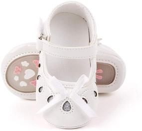 img 1 attached to 👟 Stylish and Safe: HsdsBebe Anti Skid Toddler Princess Sneakers for Girls' Shoes