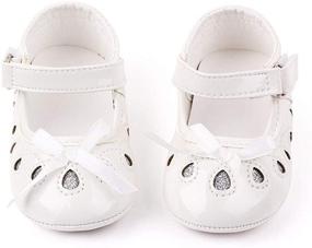 img 2 attached to 👟 Stylish and Safe: HsdsBebe Anti Skid Toddler Princess Sneakers for Girls' Shoes