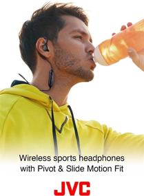 img 3 attached to JVC HA-EC25WH Sports Wireless Earbuds - In Ear Bluetooth Headphones With Pivot &Amp