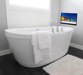 img 3 attached to 🚿 Soulaca 22" Black Smart Bathroom LED TV: Waterproof, 1080P Android 7.1, ATSC/DVB - Velasting FBA