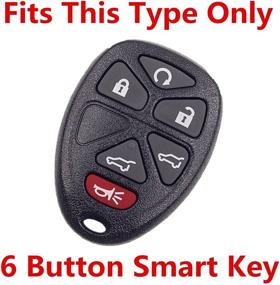 img 1 attached to RPKEY Leather Keyless Entry Remote Control Key Fob Cover Case Protector for Buick Cadillac Chevrolet GMC Saturn OUC60270 15913427