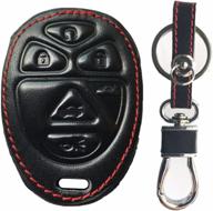 rpkey leather keyless entry remote control key fob cover case protector for buick cadillac chevrolet gmc saturn ouc60270 15913427 logo