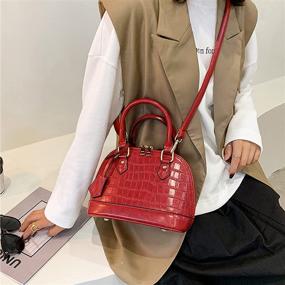 img 2 attached to 👜 Stylish and Trendy Women's Patent Leather Satchel Handbags: Must-Have Totes, Wallets, and More!