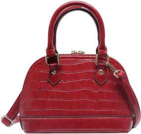 img 4 attached to 👜 Stylish and Trendy Women's Patent Leather Satchel Handbags: Must-Have Totes, Wallets, and More!