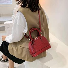 img 3 attached to 👜 Stylish and Trendy Women's Patent Leather Satchel Handbags: Must-Have Totes, Wallets, and More!
