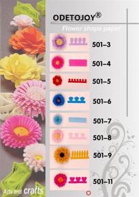 img 2 attached to 🌸 Flower Quilling Paper Strips Craft Kit - ODETOJOY 40PCS, 8 Patterns for Scrapbooking with Embossing Ball Stylus Tool