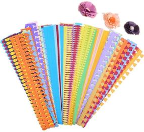 img 3 attached to 🌸 Flower Quilling Paper Strips Craft Kit - ODETOJOY 40PCS, 8 Patterns for Scrapbooking with Embossing Ball Stylus Tool