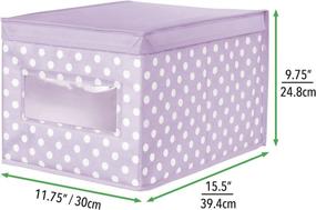 img 1 attached to 🏠 Kids' Home Store - MDesign Stackable Fabric Storage Organizer