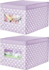 img 4 attached to 🏠 Kids' Home Store - MDesign Stackable Fabric Storage Organizer