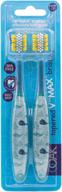 🦄 ooak kids toothbrush tapered v++max soft bristles pack - narwhal, blue - 2 count logo