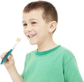 img 1 attached to 🦄 OOAK Kids Toothbrush Tapered V++Max Soft Bristles Pack - Narwhal, Blue - 2 Count