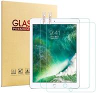 [2 упаковки] защитное стекло для экрана ipad 9.7 2017/2018, hissp высокой четкости, прозрачное, прочное 9h, устойчивое к царапинам, закаленное пленочное стекло для ipad 5-го/6-го поколения, ipad air 1, ipad air 2, ipad pro 9.7 логотип