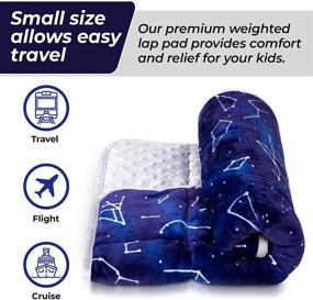 img 2 attached to Florensi 7 Lbs Weighted Lap Pad for Kids: Enhance Focus and Calmness with a Sensory Lap Pad