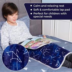 img 3 attached to Florensi 7 Lbs Weighted Lap Pad for Kids: Enhance Focus and Calmness with a Sensory Lap Pad