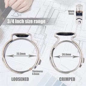 img 2 attached to 🔒 ISPINNER 40pcs 3/4 Inch PEX Cinch Clamps, Stainless Steel Crimp Rings for PEX Tubing Fittings