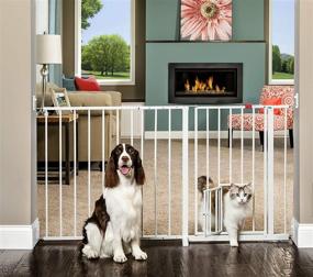 img 3 attached to Secure and Spacious: Discover the Carlson Maxi Pet Gate for Ultimate Pet Safety and Freedom