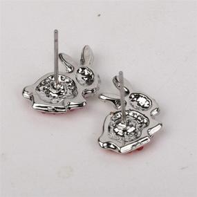 img 1 attached to Hypoallergenic Easter Jewelry - Hiddleston Bunny Stud 🐰 Earrings for Women, Kids, Teen Girls - 1/2 Inch