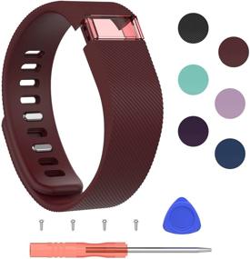 img 4 attached to Регулируемый заменяемый ремешок для Fitbit Charge - I-SMILE Ремешки для Fitbit Charge, оригинальная версия - спортивный ремешок для Fitbit Charge/браслета для беспроводных активных упражнений