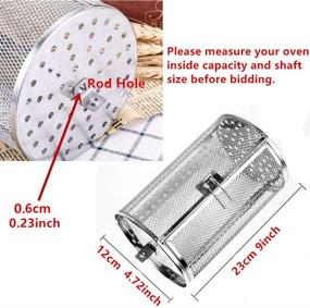 img 3 attached to Falytemow Stainless Rotisserie Roaster Basket