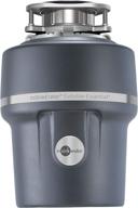🗑️ insinkerator evolution essential xtr continuous feed garbage disposal with air switch and cord, 3/4 hp - gray logo