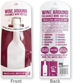 img 2 attached to 🍷 Wine Around - Foldable To Go Wine Bottle: Fun, Convenient Pouch for Your Favorite Wine - Set of 2