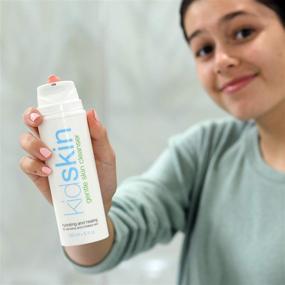 img 2 attached to 🧴 Kidskin Gentle Skin Cleanser: Hydrating Face Wash for Kids, Preteens & Teens with Sensitive Dry Oily Skin - All Skin Types, Eczema, Rosacea - No Parabens, Sulfates, Fragrance or Gluten - Made In USA