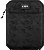 📱 uag shock sleeve lite case for ipad pro 12.9-inch (5th gen, 2021) & (4th gen, 2020) - durable 360° protection, impact resistant bag - black midnight camo logo