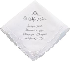 img 4 attached to Lillian Rose Wedding Keepsake Hankie Men's Accessories