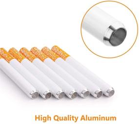 img 3 attached to 🎉 Party Decorations Supplies: 8-Pack of 3-Inch Aluminum Alloy Tubes with Brush