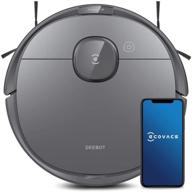 🤖 ecovacs deebot t8 robot vacuum and mop cleaner with advanced laser navigation, multi-floor mapping, intelligent object avoidance, customizable cleaning options, no-go and no-mop zones, auto-empty station compatibility логотип