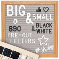 📝 enhanced letter board cursive words stand with sorting tray and canvas bag logo