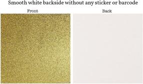 img 2 attached to Crafasso 12x12 300gms Heavy Premium Glitter Cardstock - 15 Sheets in Gold: The Ultimate Crafting Essential