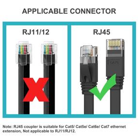 img 1 attached to 🔗 High-Quality RJ45 Coupler: LVY Ethernet Coupler for Cat5 Cat5e Cat6e Cat7 Cables (Blue 10 PCE)