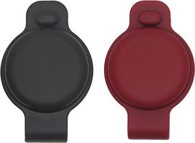 img 4 attached to 🐾 2pc Protective Case for Airtag Pet Collar: Anti-Lost Dog and Cat Tracker, Prevents Accidental Swallowing (Black+Wine RED)