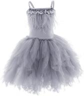 👸 iwemek ruffles tassels princess birthday girls' clothing: elegant dresses for special occasions logo