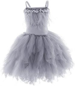 img 4 attached to 👸 IWEMEK Ruffles Tassels Princess Birthday Girls' Clothing: Elegant Dresses for Special Occasions