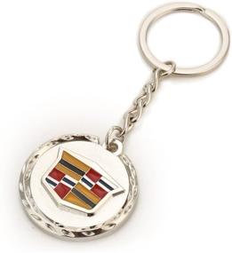 img 1 attached to 🔑 Premium 3D Metal Logo Keychain for Cadillac - Stylish and Durable Car Key Chain Ring, Fits All Models