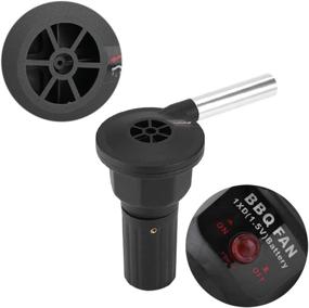 img 2 attached to Portable BBQ Fan Air Blower: Handheld Barbecue Tool for Outdoor Camping & Picnic Cooking