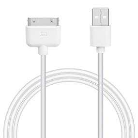 img 4 attached to 🔌 Белый кабель для синхронизации и зарядки USB длиной 3,3 фута для Apple iPhone 4s, iPhone 4, iPhone 3GS, iPad 1-3, iPod Touch, iPod Nano - адаптер зарядного кабеля с док-разъемом 30-Pin и передачей данных.