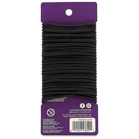 img 3 attached to Goody Ouchless 27 Count Black Hair Ties - 4MM, Ideal for Medium Hair - Women's Hair Accessories for Long Lasting Braids, Ponytails and More, Pain-Free